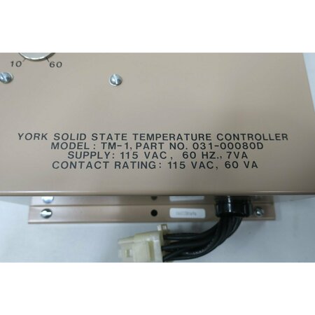 York SOLID STATE 115V-AC TEMPERATURE CONTROLLER TM-1 031-00080D